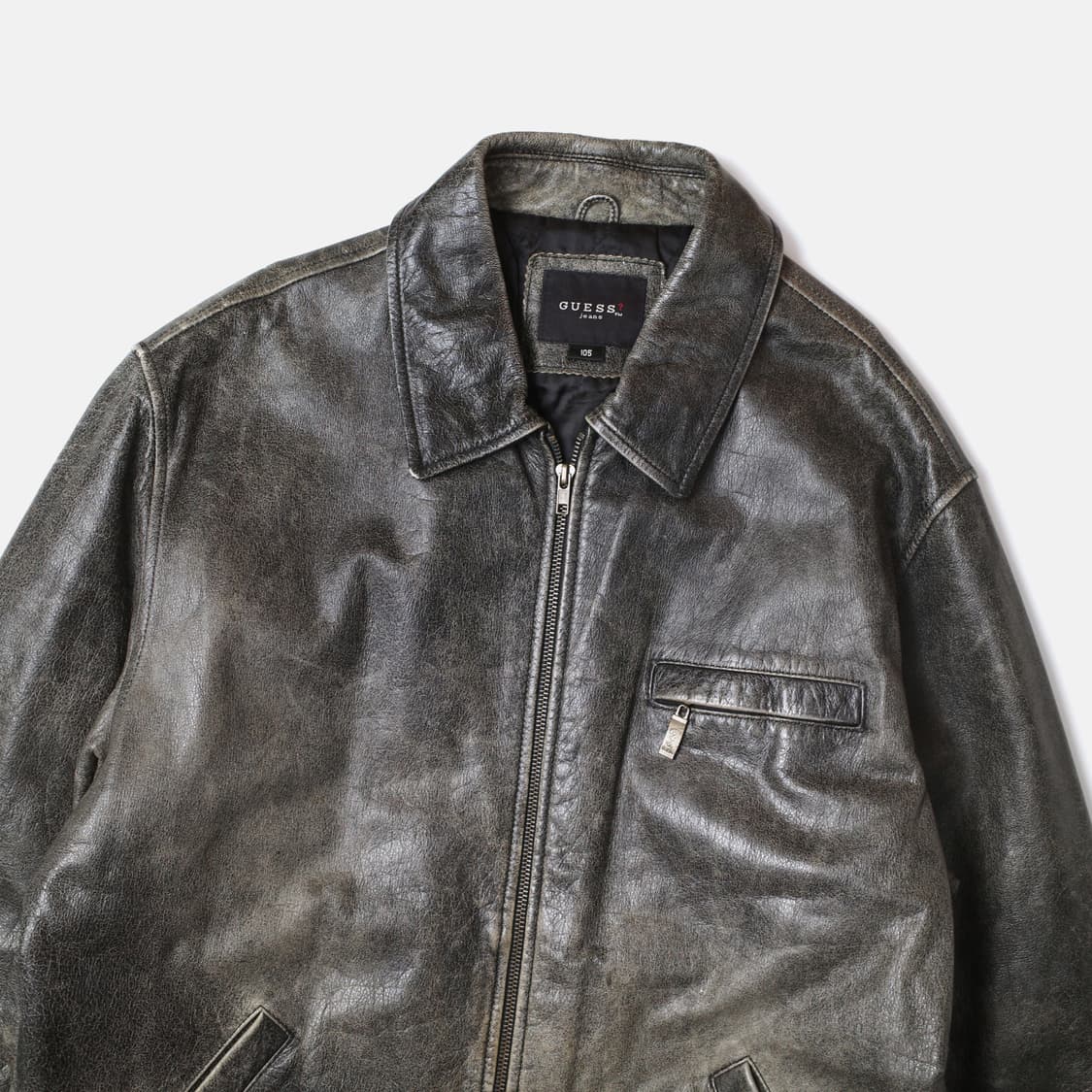 1990's Guess Jeans Leather Jacket 상품이미지3