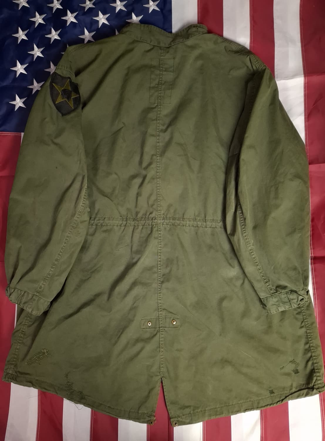 오리지날 미군 M-65 개파카 후드 양털 라지사이즈 풀셋트 상품이미지9