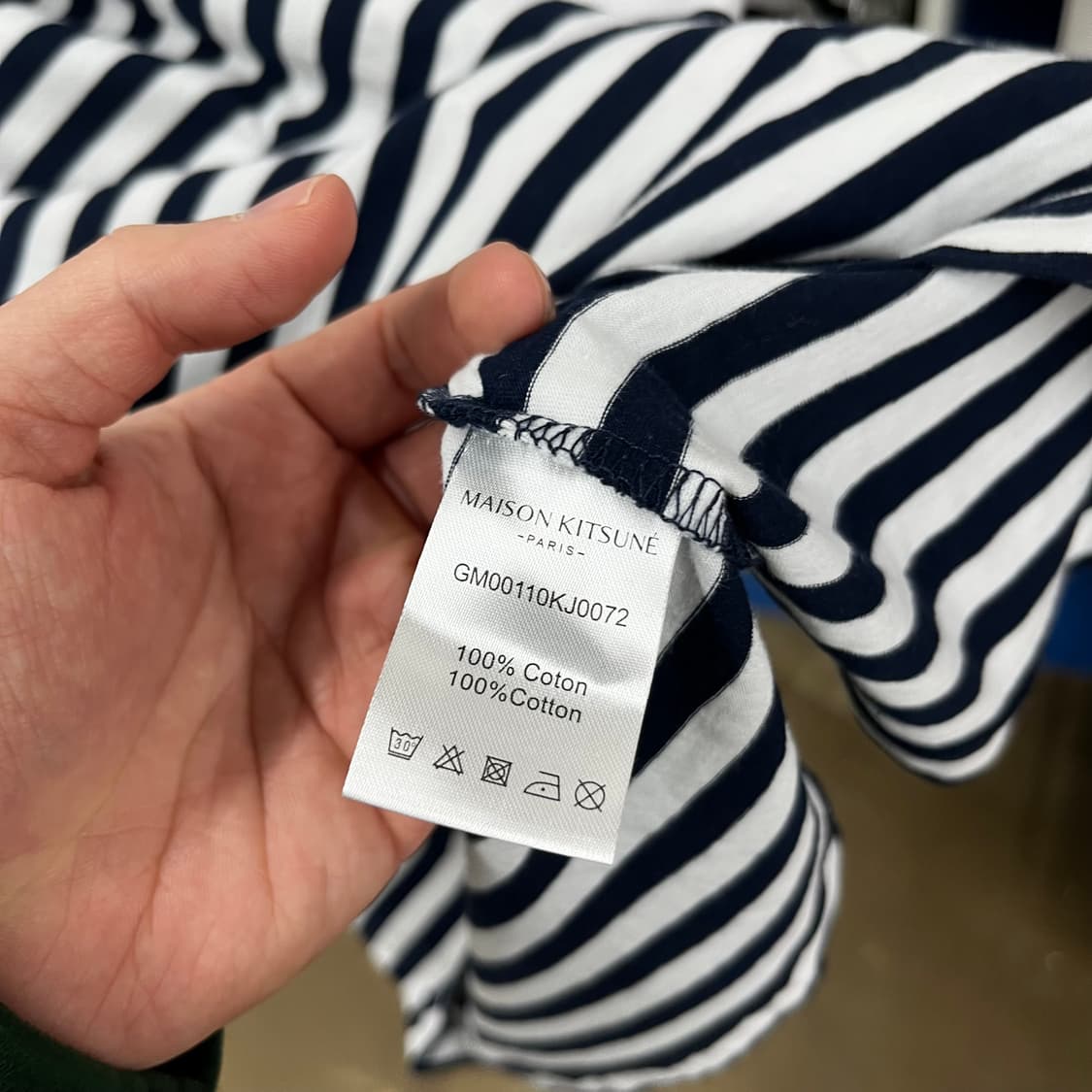 메종키츠네 스트라이프 롱슬리브 S 상품이미지4