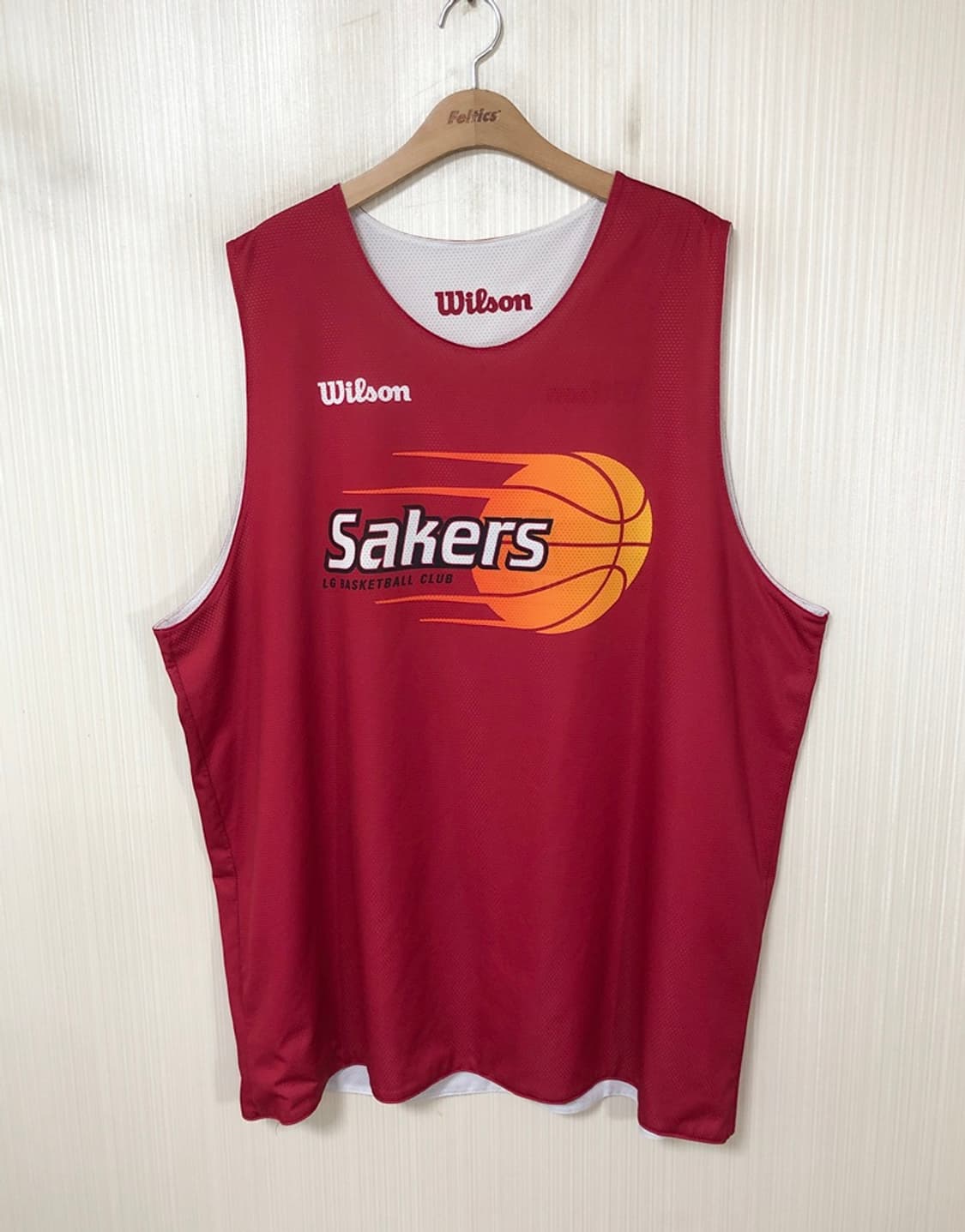 KBL 윌슨 창원 LG세이커스 트레이닝유니폼/져지(양면) 상품이미지1