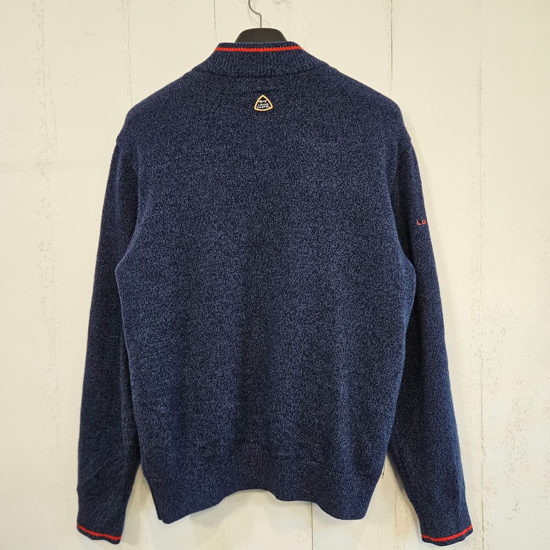 100(L)루이까스텔 네이비 집업 니트 가디건 상품이미지7