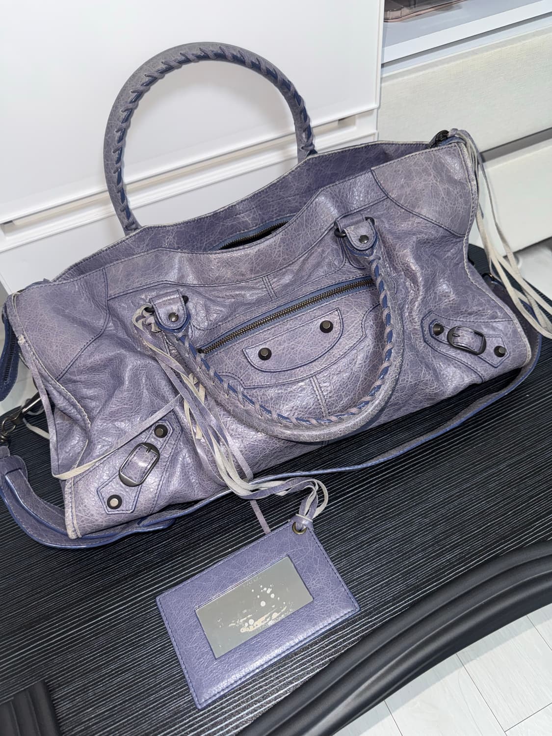 발렌시아가 모터백 연보라 상품이미지1