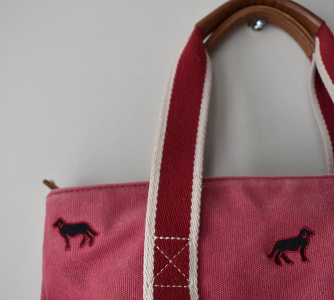 L.L.Bean Boat and Tote 핑크 강아지 자수 토트백 / 엘 상품이미지3