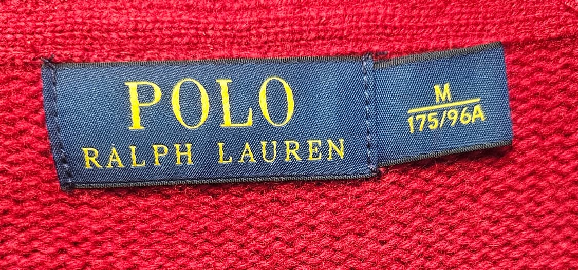 (95~100)M☆우주매물☆랄프로렌폴로 빅포니2중지퍼[버건디레드]니트집업 상품이미지2