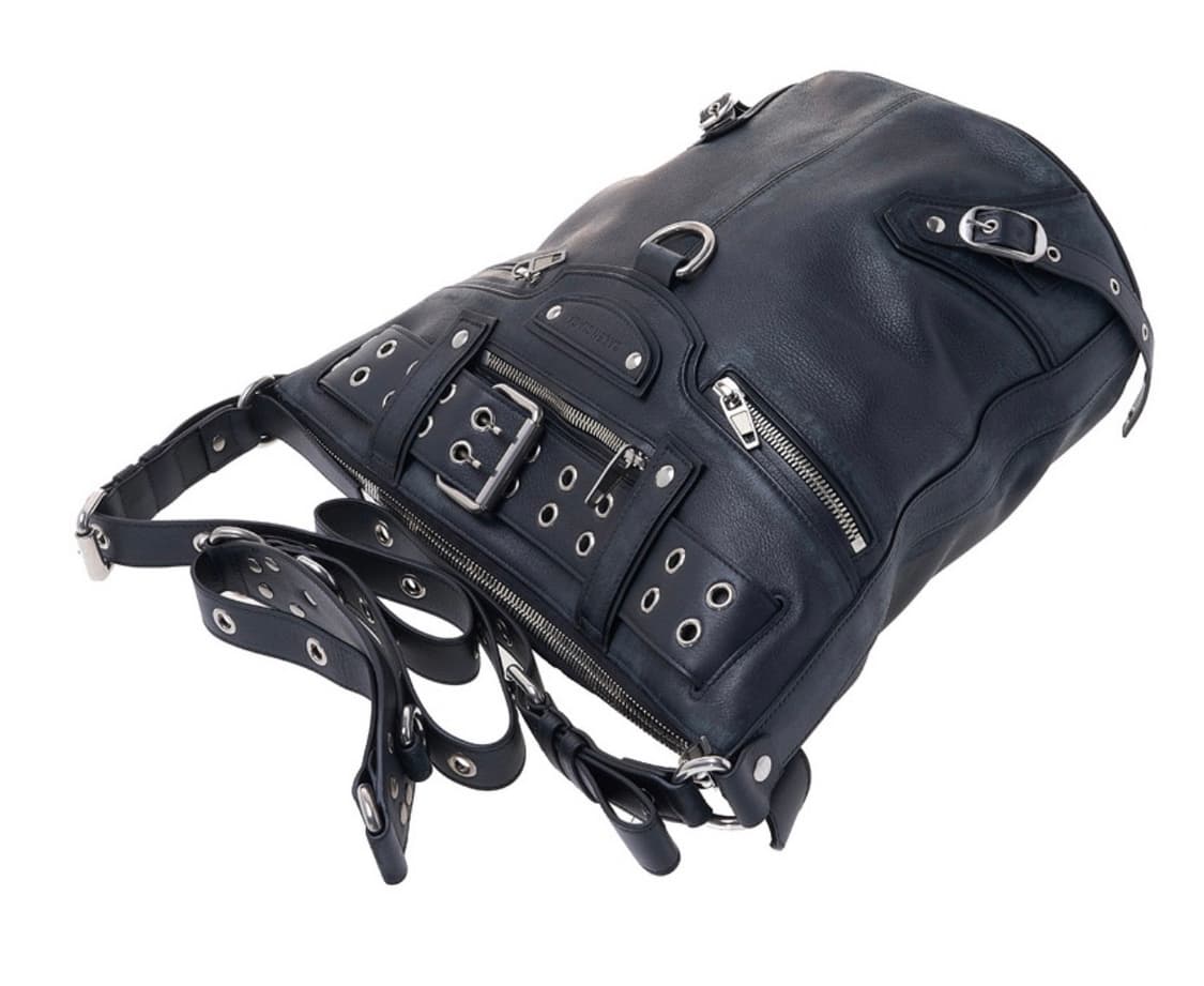 발렌시아가 워시드 카프스킨 Emo 버킷백 블랙 상품이미지4