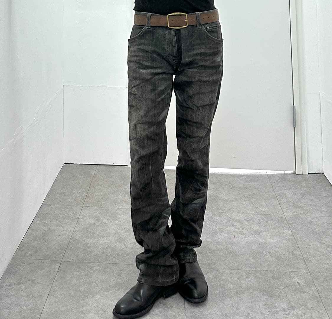 Ripped Layered Washing Slim Bootcut Deni 상품이미지2