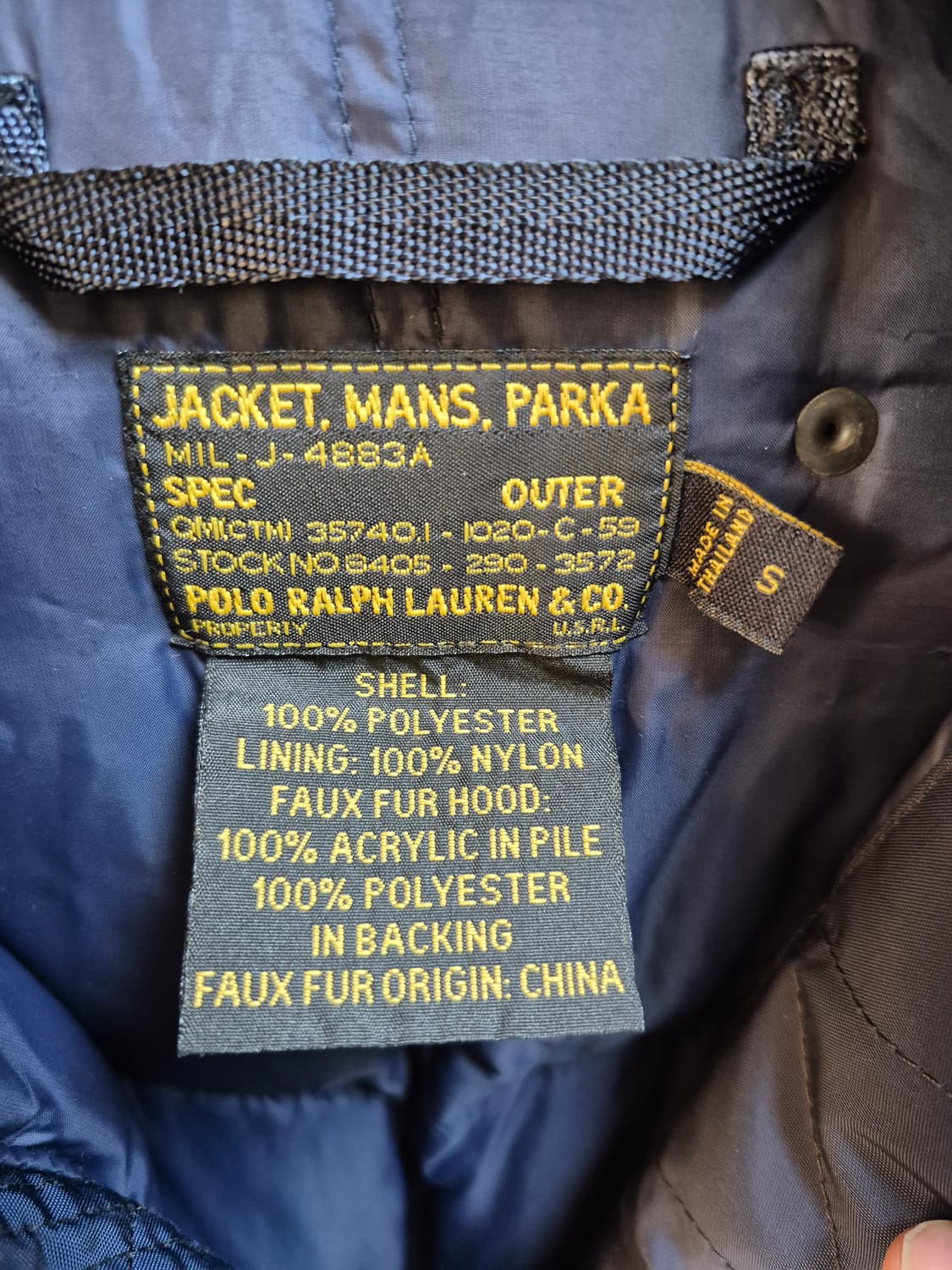 폴로 랄프로렌 항공 봄버 다운 파카 자켓 상품이미지10