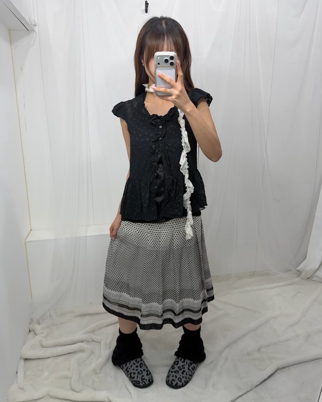 ˚꩜｡블랙 도트 포인트  니혼진 ˚꩜｡ 상품이미지2