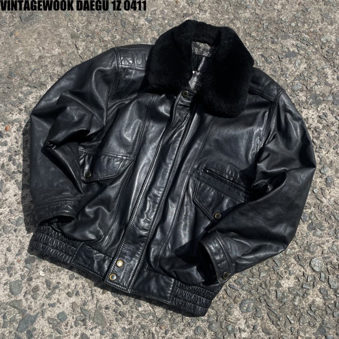 vtg 양가죽 봄버자켓 상품이미지1