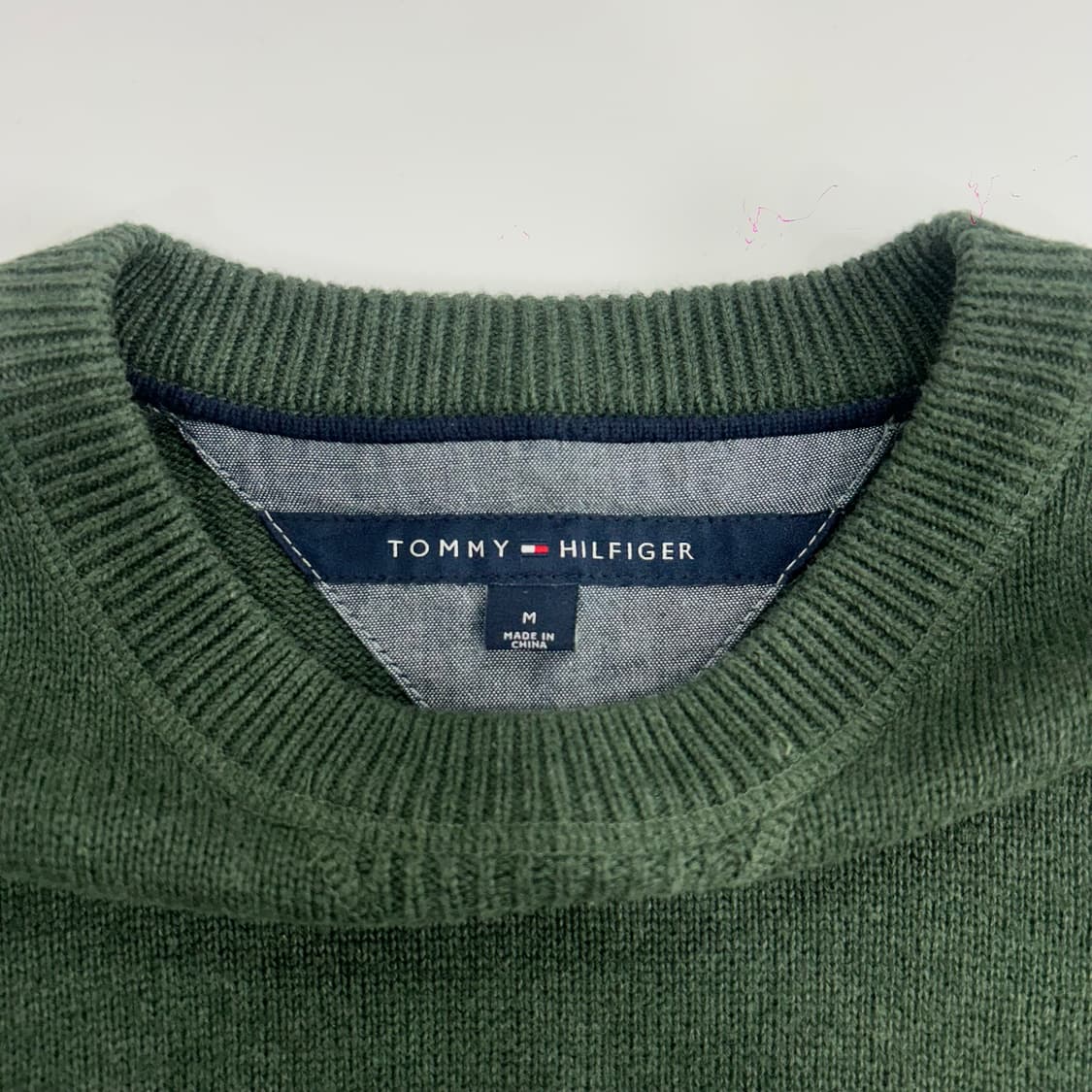 Tommy hilfiger 타미힐피거 스몰로고 카키니트 상품이미지5
