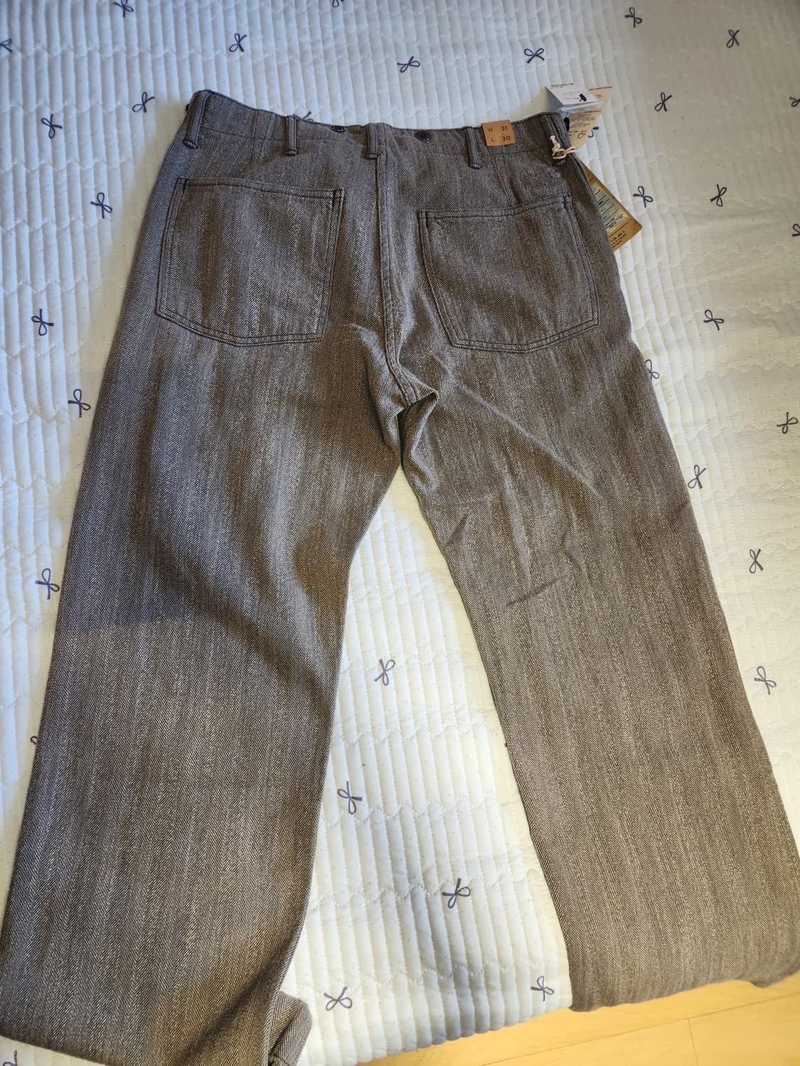 [31/30 새상품] RRL 25FW 디스트레스트 헤링본 팬츠 상품이미지8