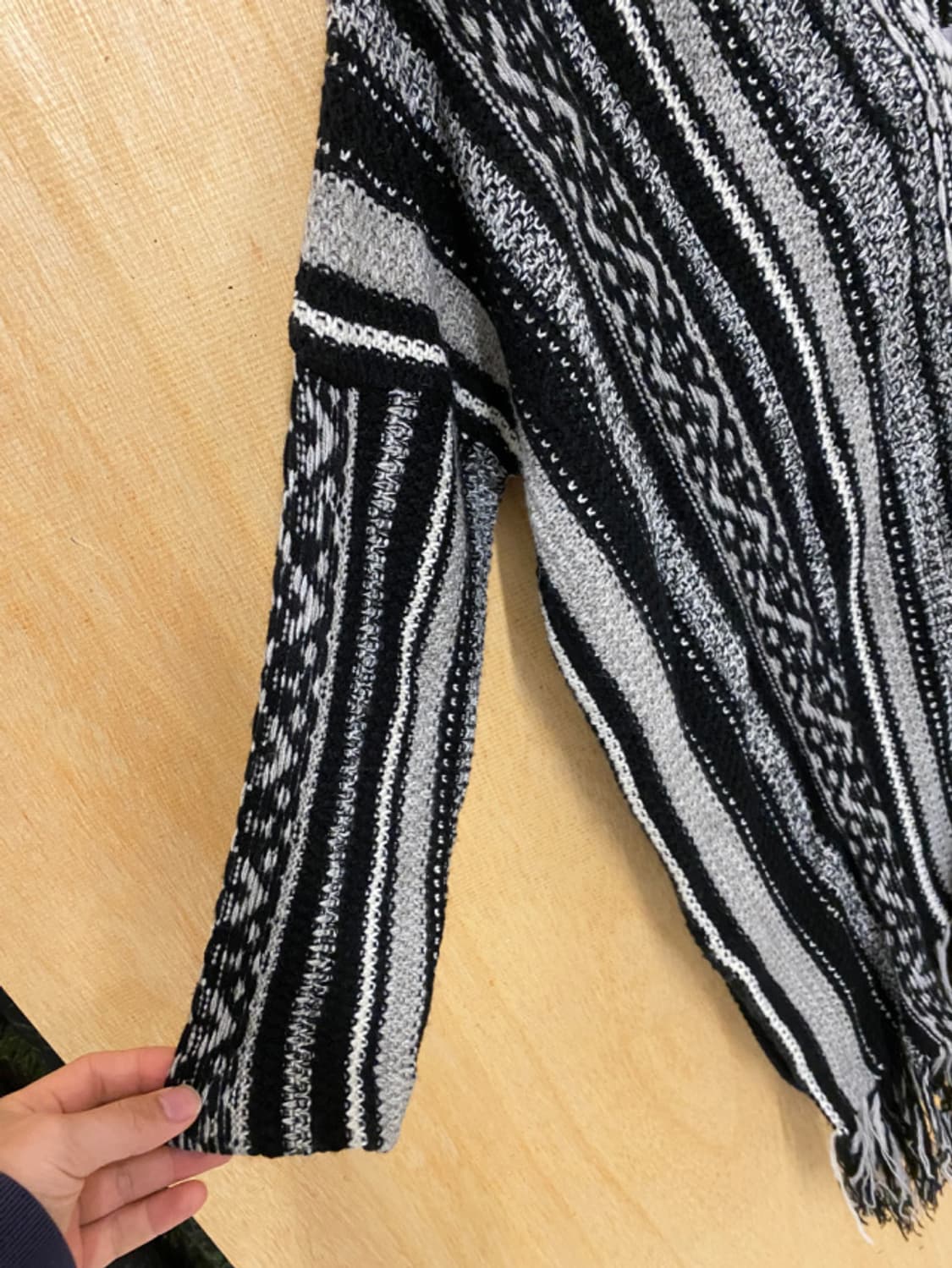 JOURNAL STANDARD fringe knit poncho 판초 상품이미지7