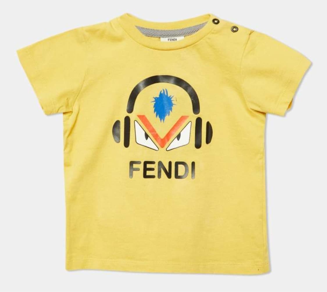 (정품)펜디 옐로우 몬스터 반팔 티셔츠55_66 상품이미지1