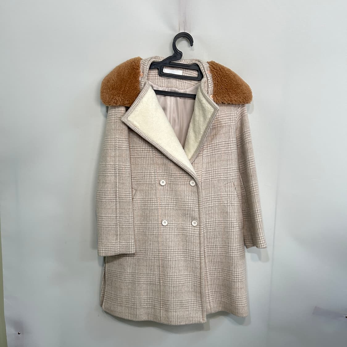 듀엘 캐시미어 혼방 퍼 코트 66 상품이미지1