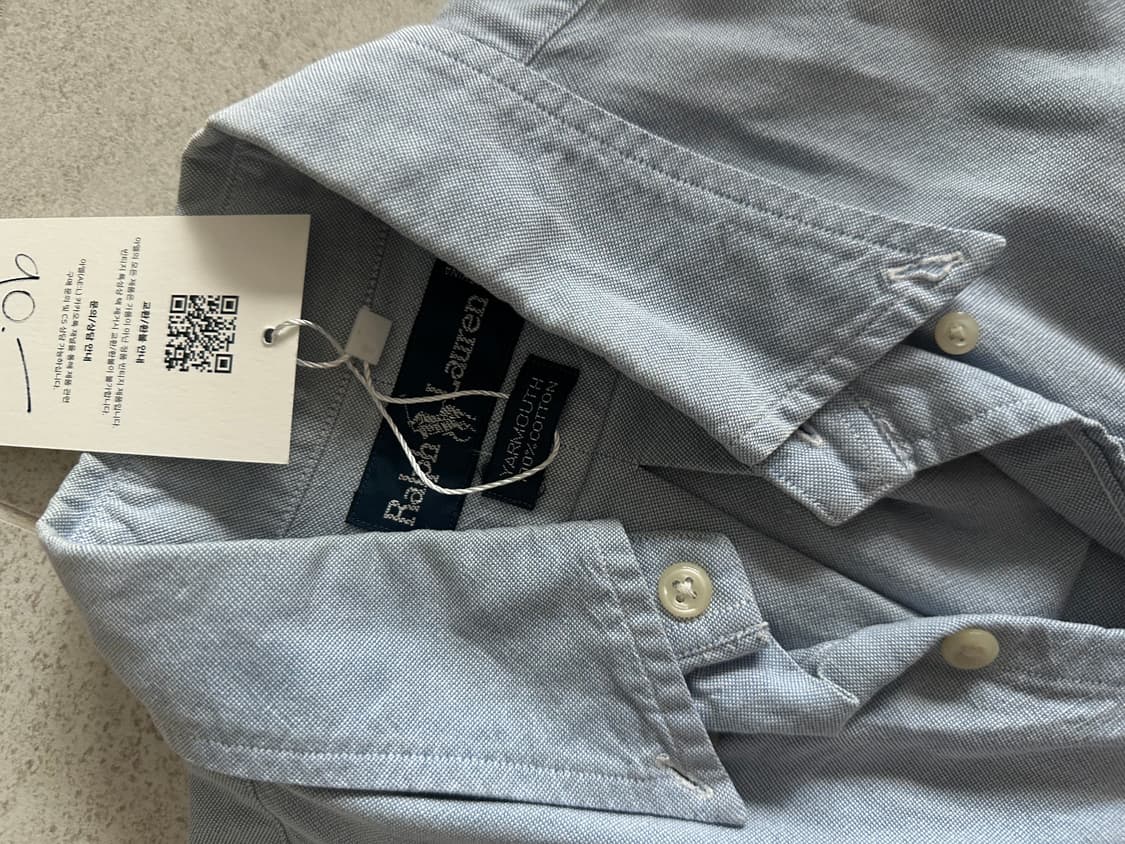 폴로 랄프로렌 옥스포드 하늘색 옥스퍼드 셔츠 상품이미지3