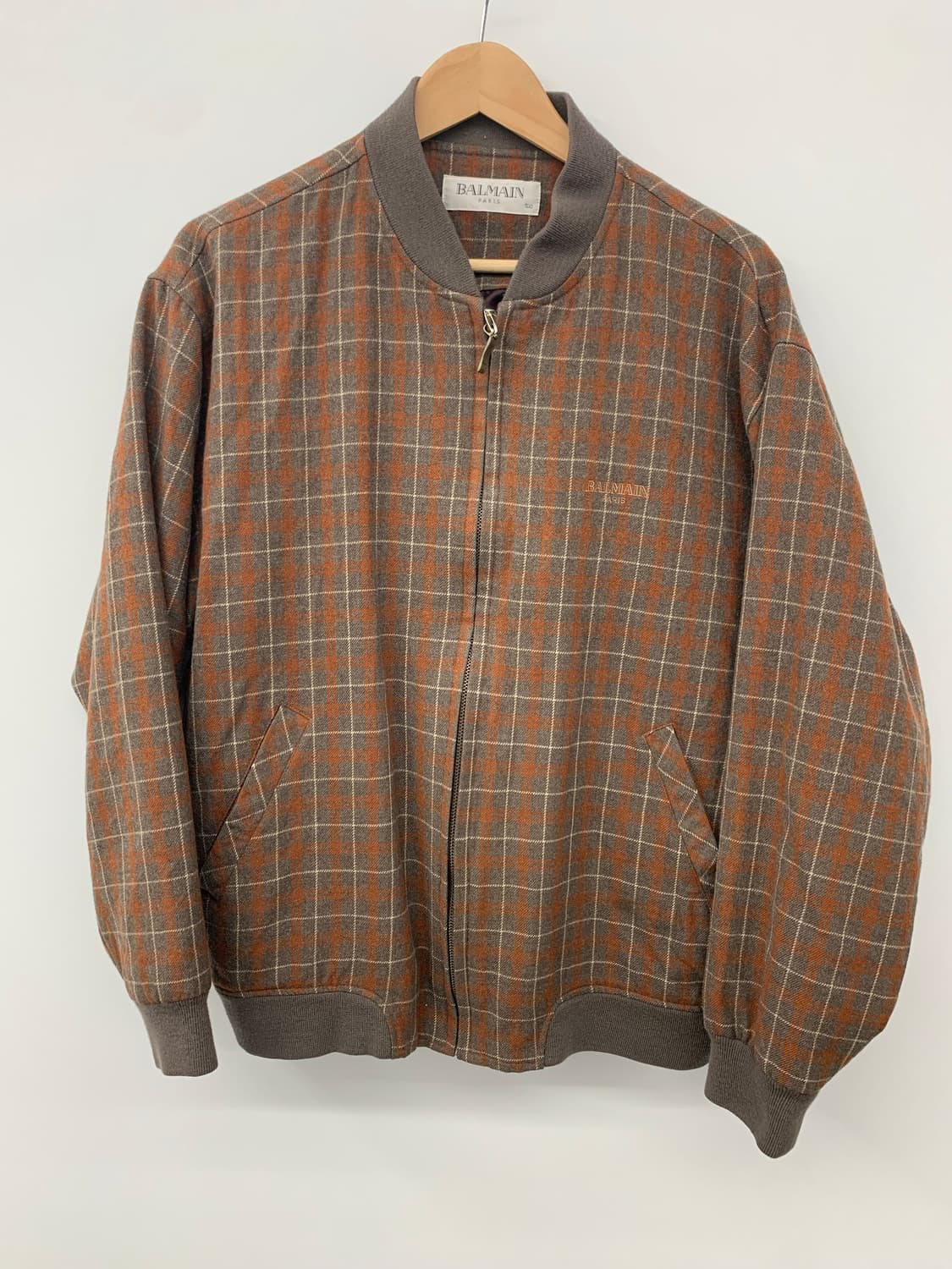 발망 90s 체크 봄버 상품이미지3