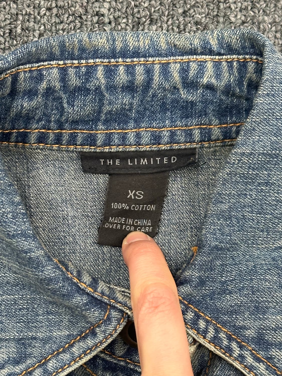 XS)THE LIMITED 빈티지 여성 데님자켓 상품이미지7