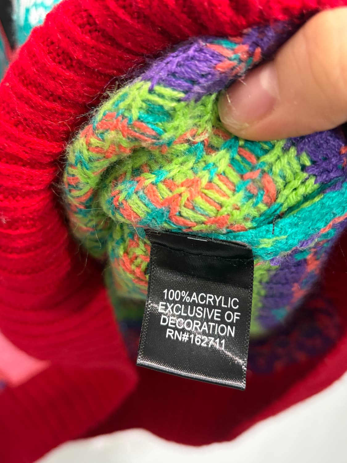 U.S.A. 크리스마스 어글리 니트 플라밍고 XL 상품이미지8