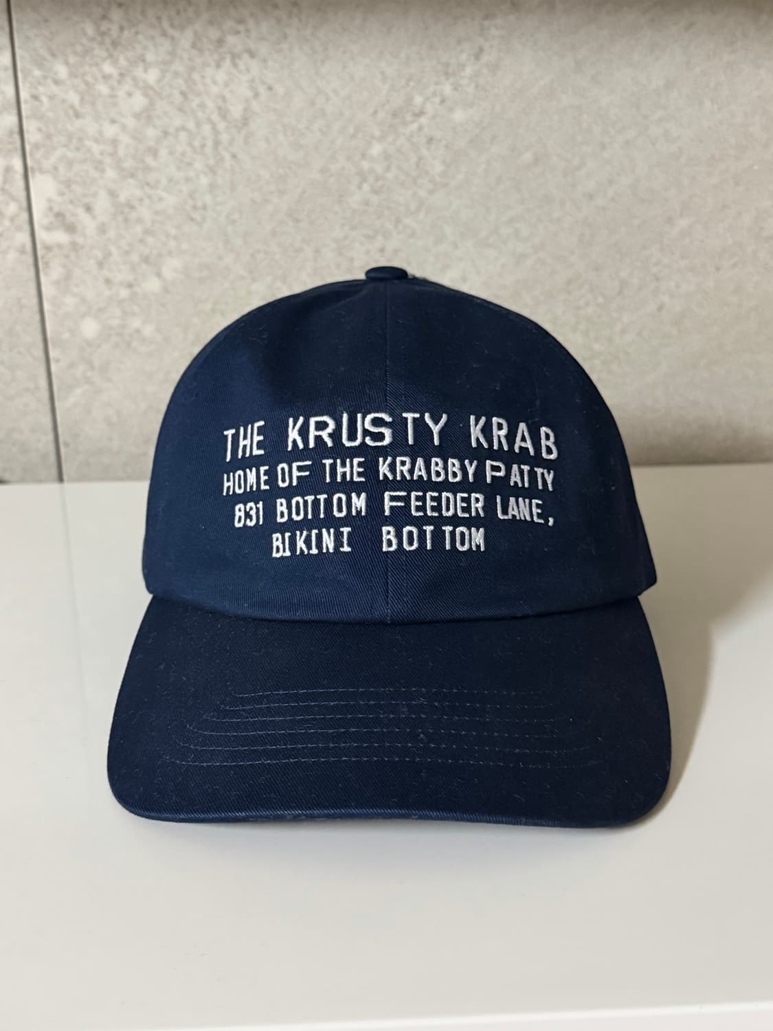 유니클로 UT x CPFM x 스폰지밥 UV 프로텍션 캡 네이비 상품이미지2