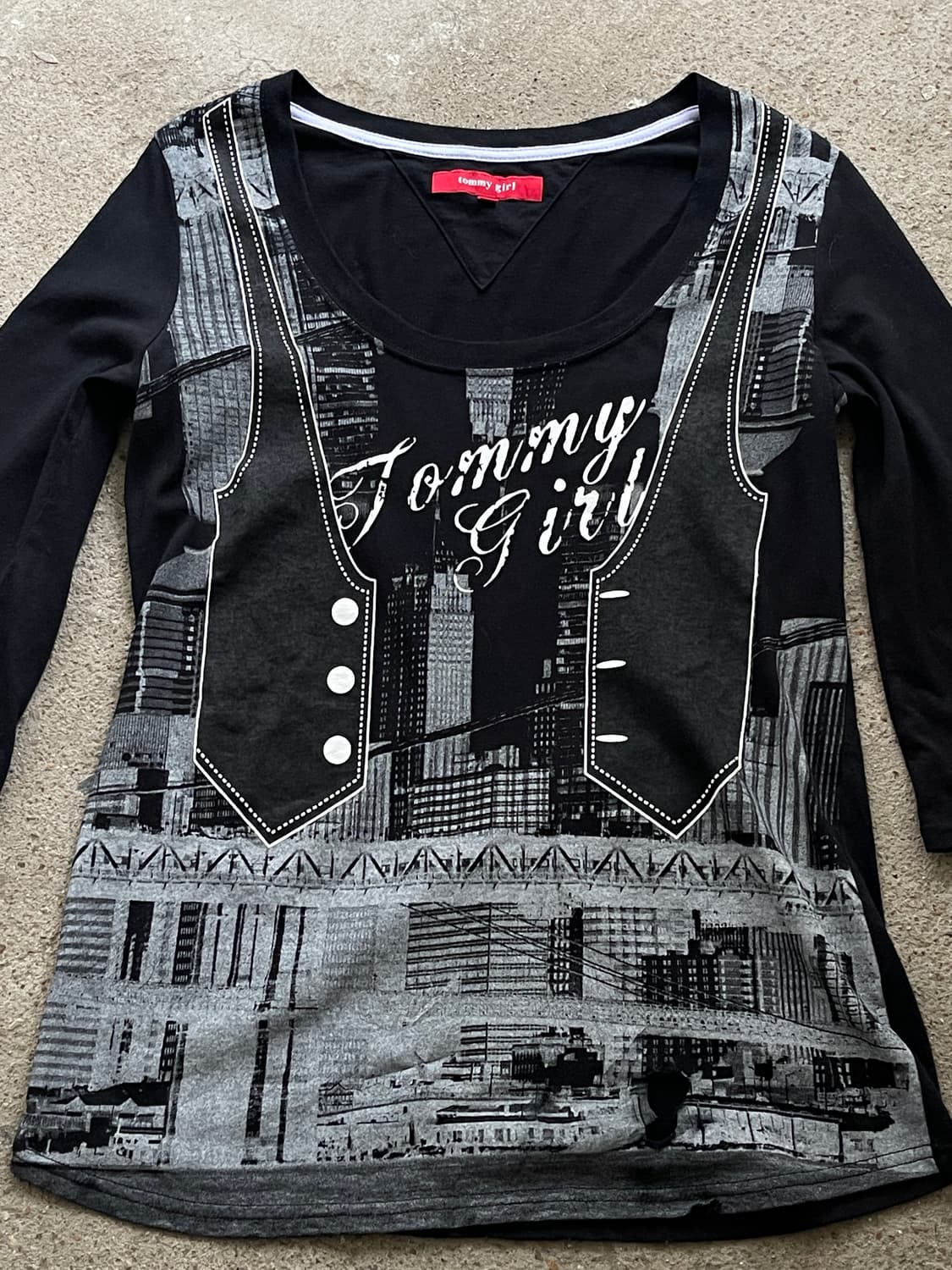 Tommy girl y2k pattern t 상품이미지2