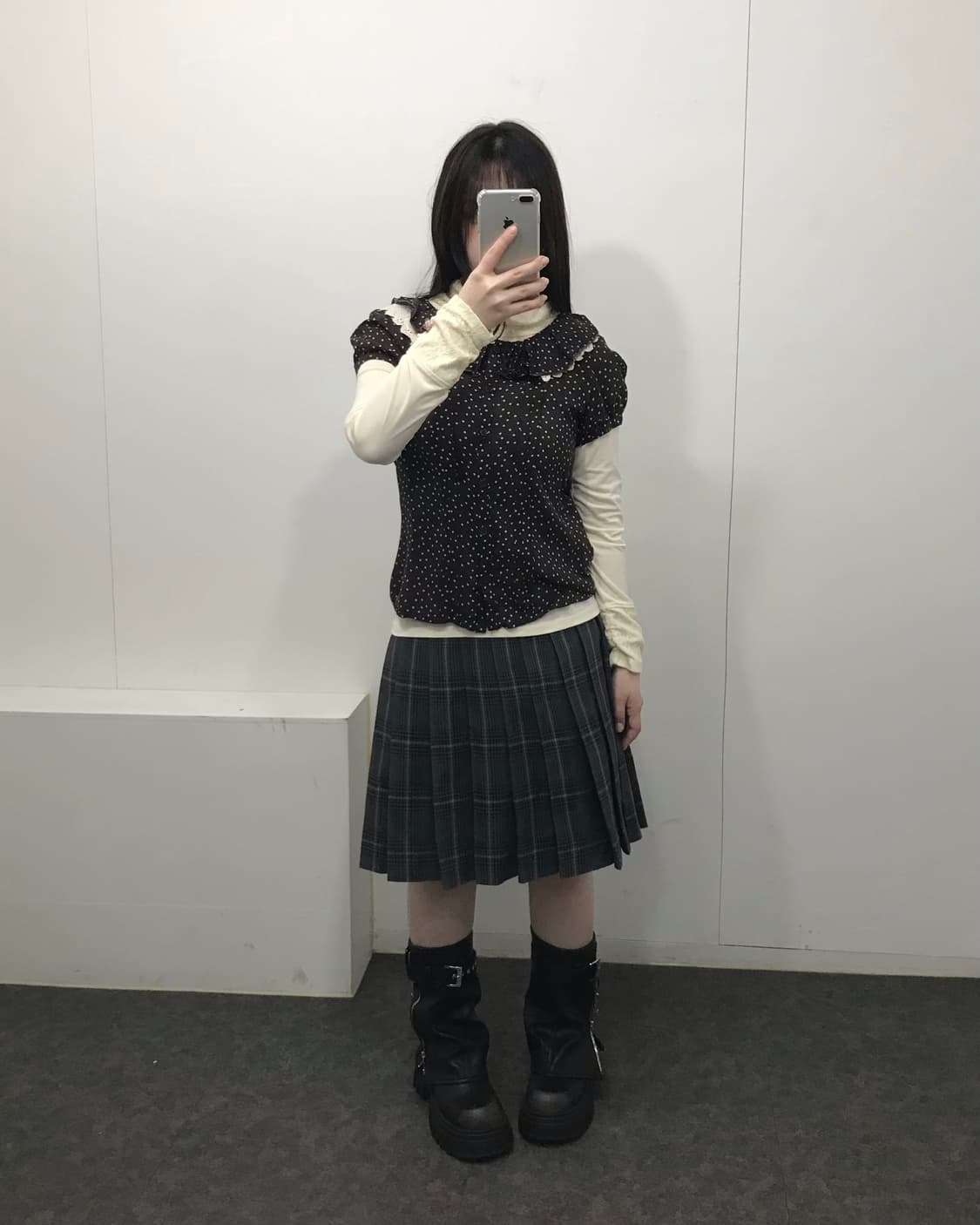 ♫ 초코 도트 소녀 코디 🤎 (3p) 상품이미지1