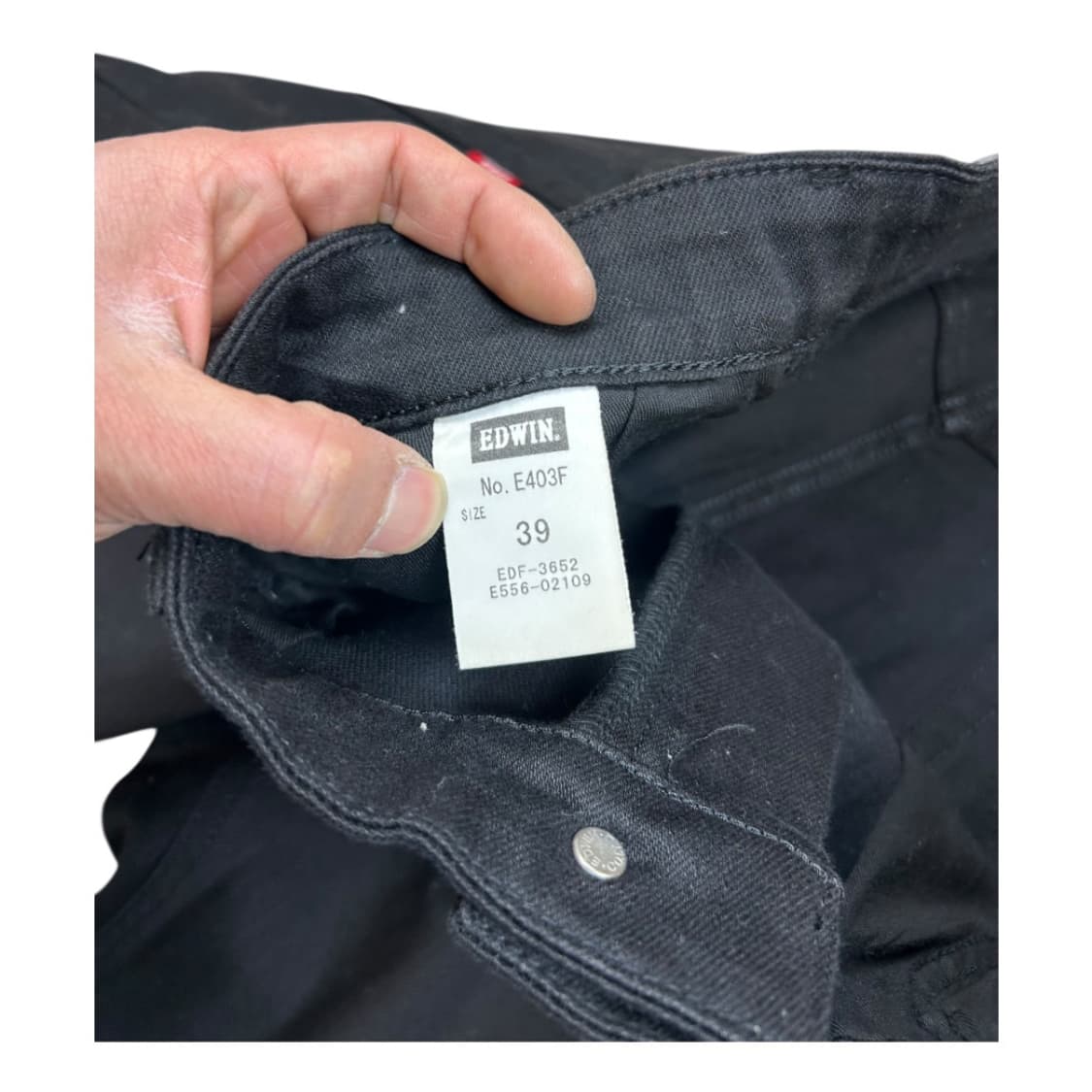 3XL) 빈티지 에드윈 블랙 데님 팬츠 BD-029 상품이미지4