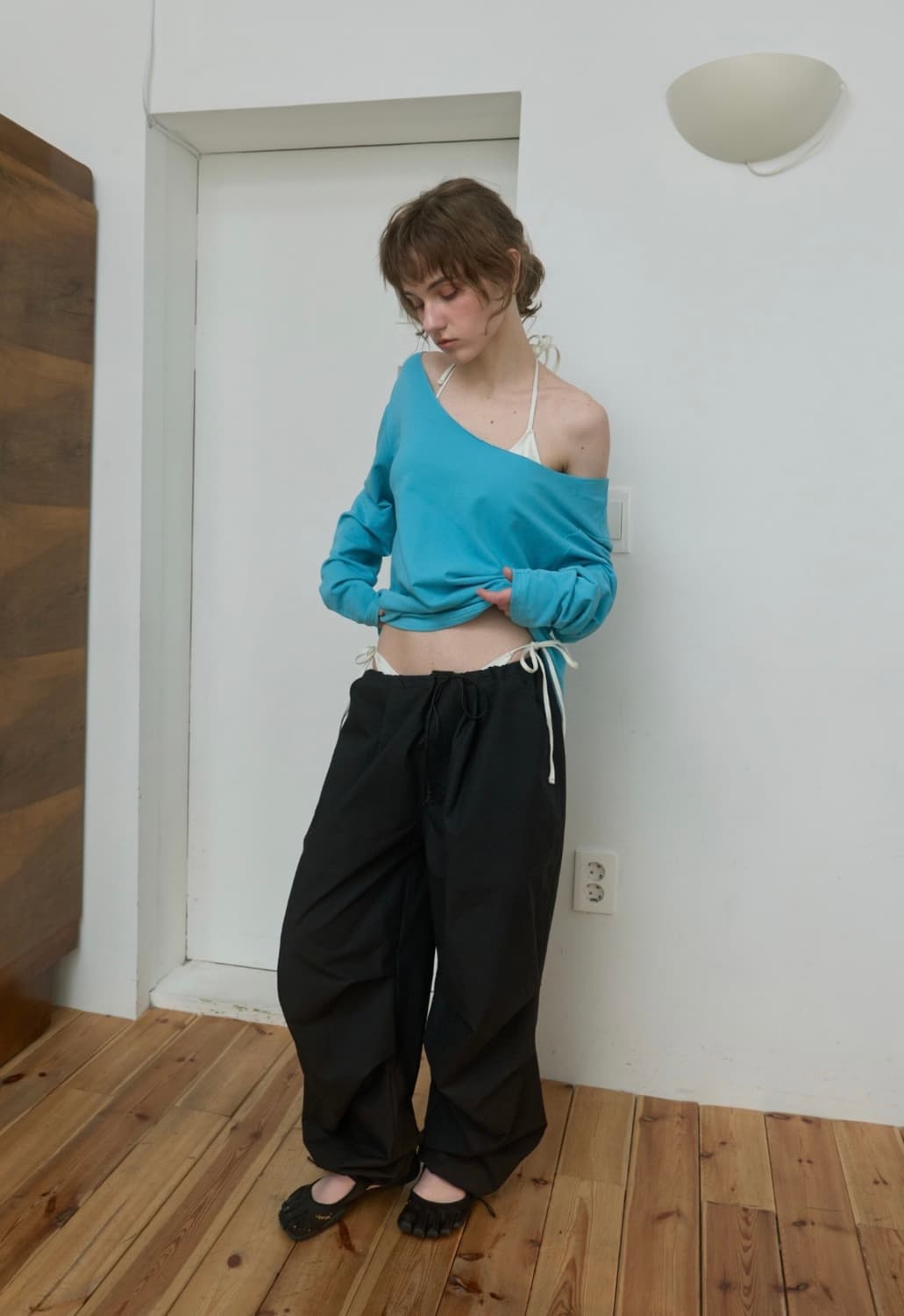 [새상품] 파이시스 유튜버 니들 콜라보 파라슈트 팬츠 상품이미지1