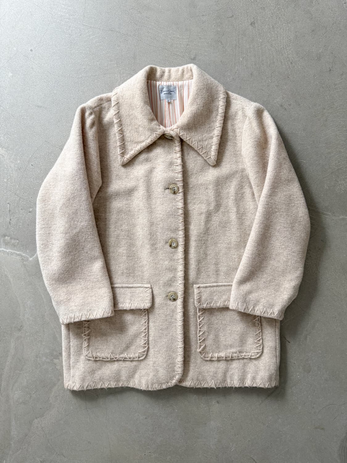 Pierre cardin Hand Stitch Wool Coat 상품이미지2