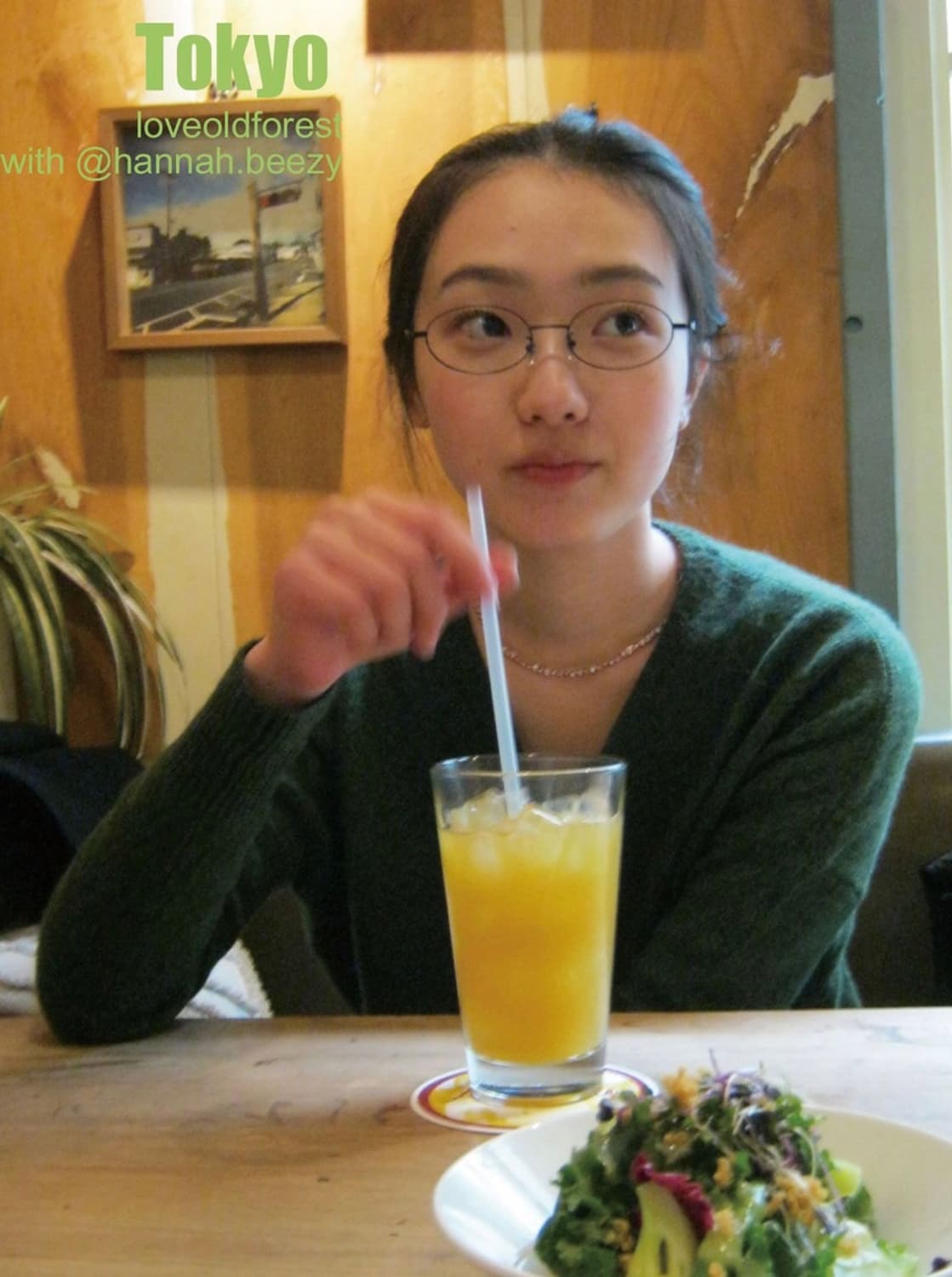 러브오래된 숲 round matte black glasses 상품이미지1