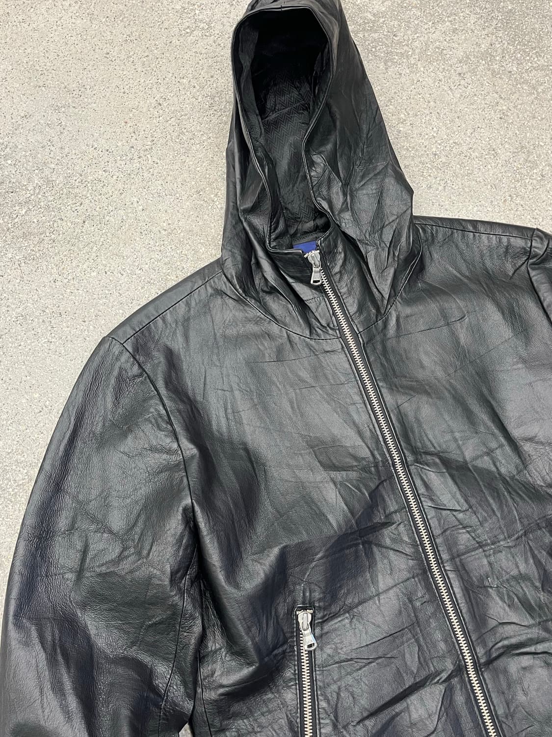 Urban Research 후드 가죽 자켓 상품이미지2