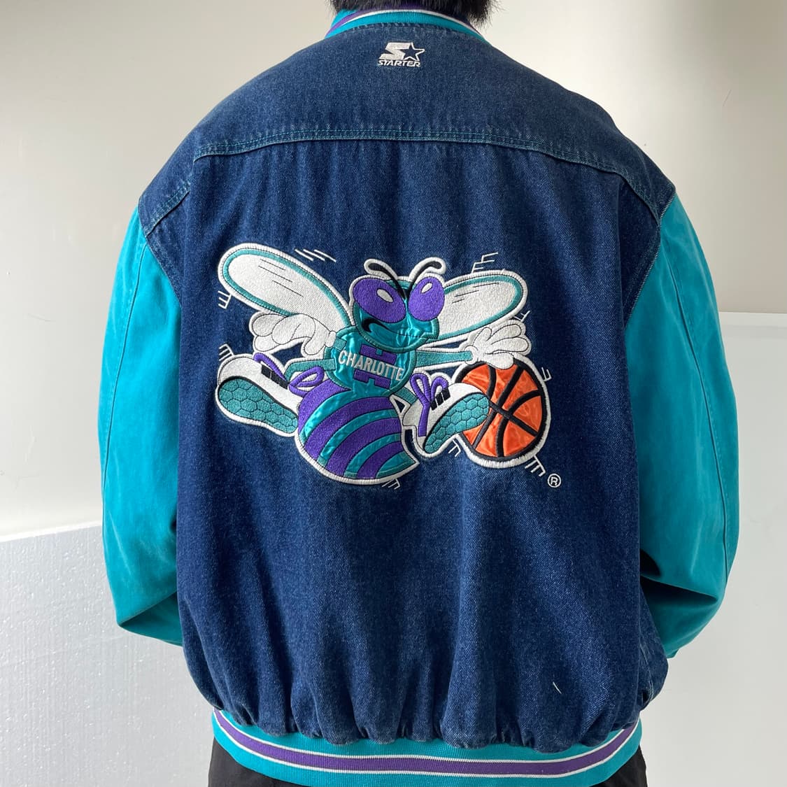 Starter 스타터 올드스쿨 샬럿 데님 바시티 자켓 상품이미지1