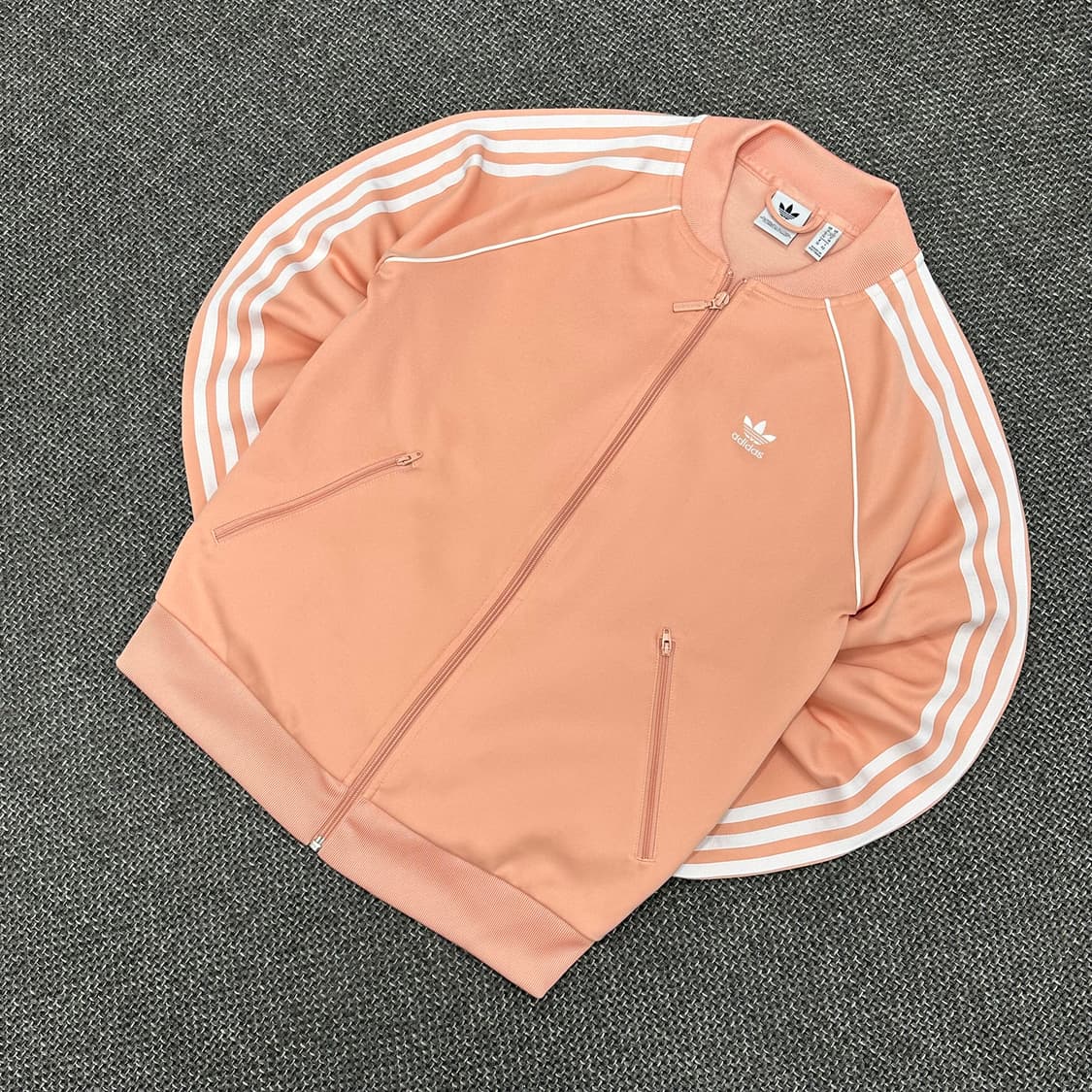 아디다스 신형 슈퍼스타 빈티지 핑크 져지 S(우먼L) 상품이미지3