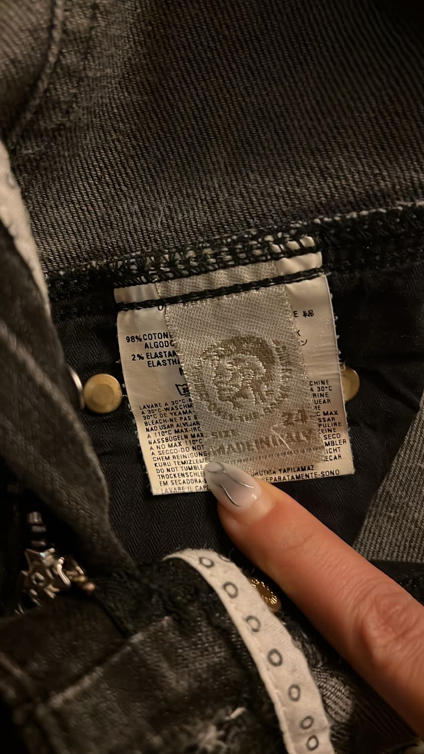 Diesel Corset Black Denim Jeans 상품이미지9