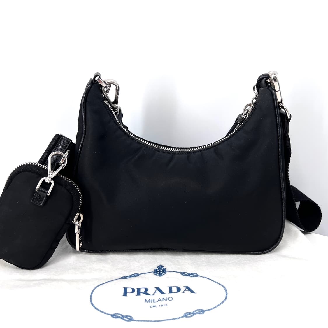[감정완료] 프라다 나일론 멀티 테수토 호보백 크로스백 (1BH204) 상품이미지5
