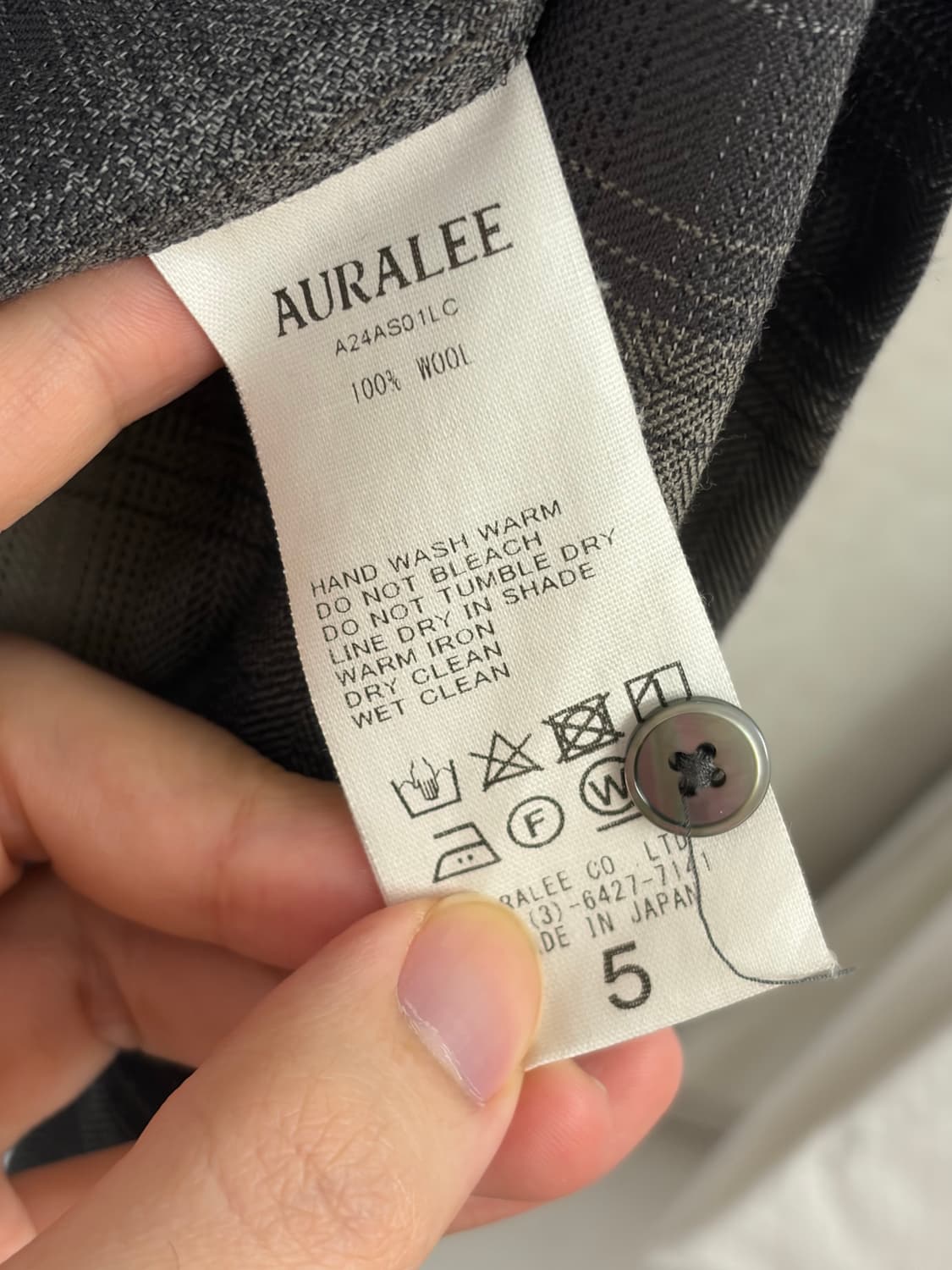 오라리 슈퍼라이트 울 체크셔츠 5 상품이미지5