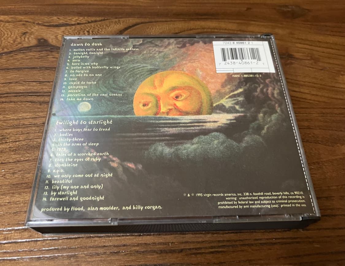 90년대 스매싱펌킨스 3집 더블 앨범 CD 상품이미지8