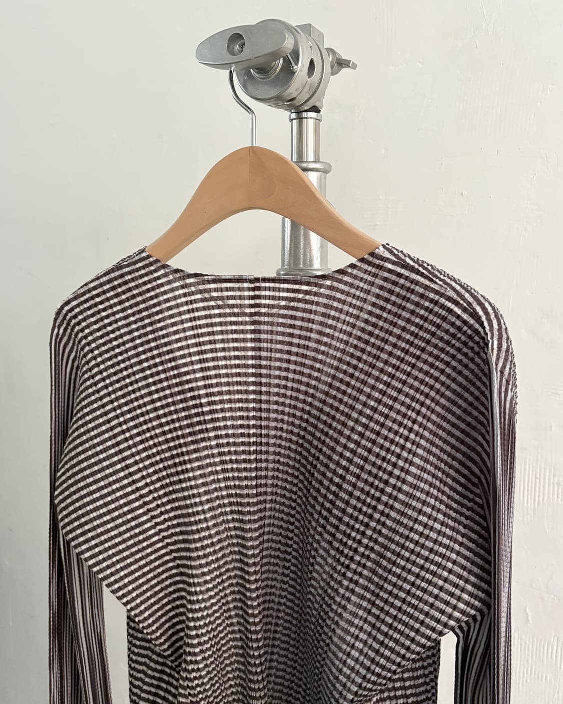 Issey Miyake 플리츠플리즈 스트라이프 오픈 가디건 상품이미지6