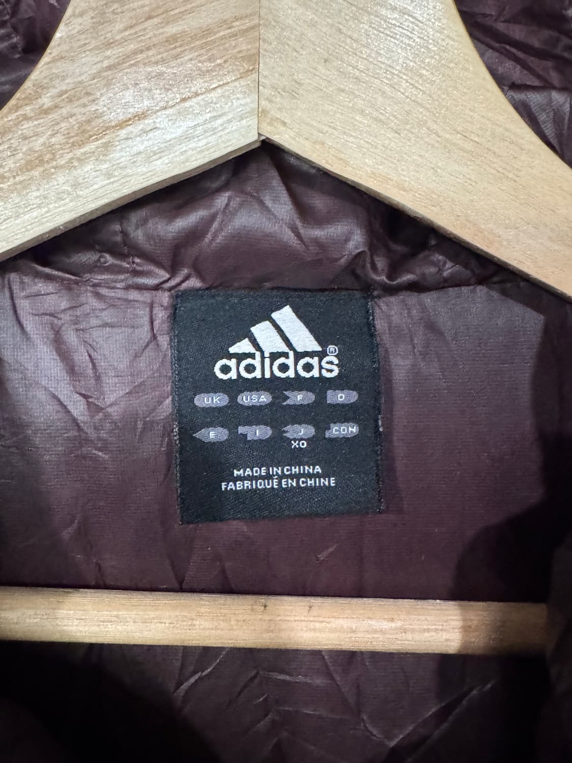 아디다스 버건디 라이트 후드 푸퍼자켓  상품이미지5