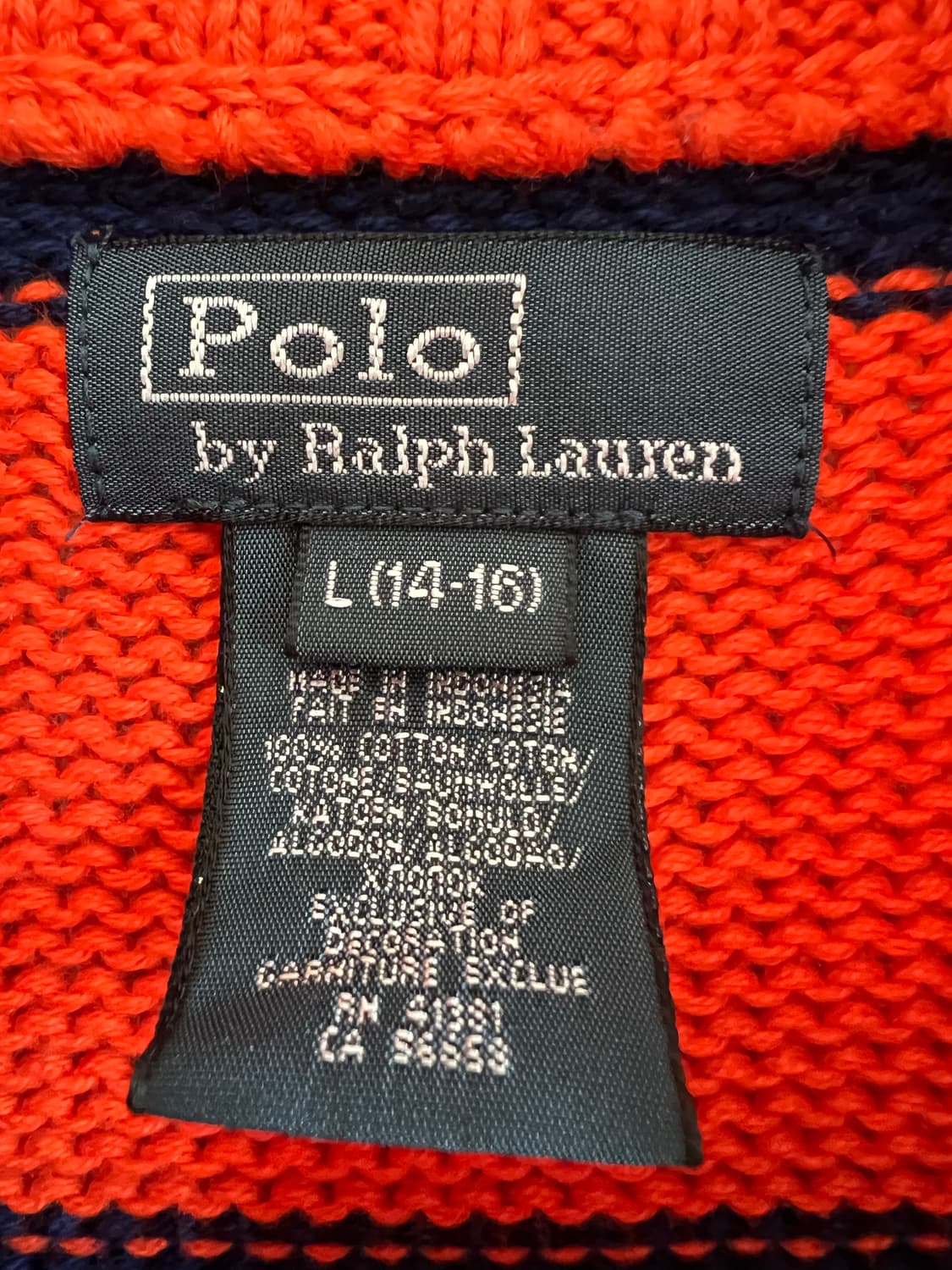 폴로 랄프로렌  정품 니트. 사이즈 키즈L  상품이미지2