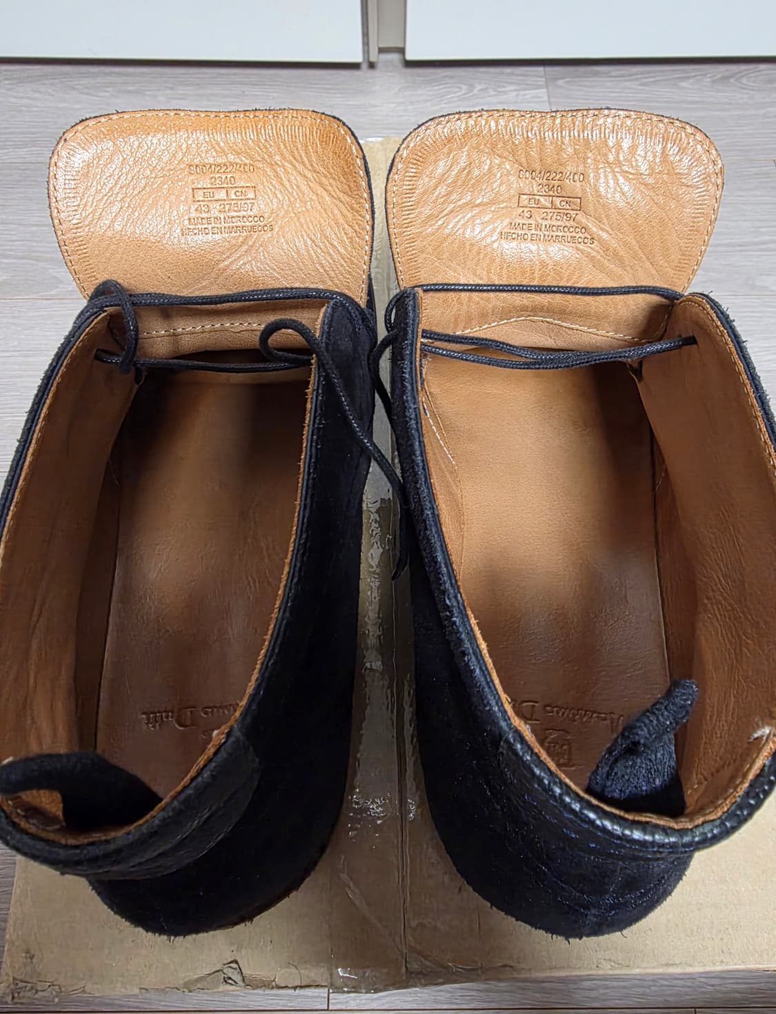 마시모뚜띠 남성 Black 스플릿 스웨이드 사파리 부츠 EU43(275) 상품이미지9