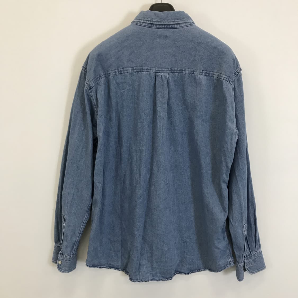 유니클로 오버 데님셔츠 중청 [XL] 상품이미지3