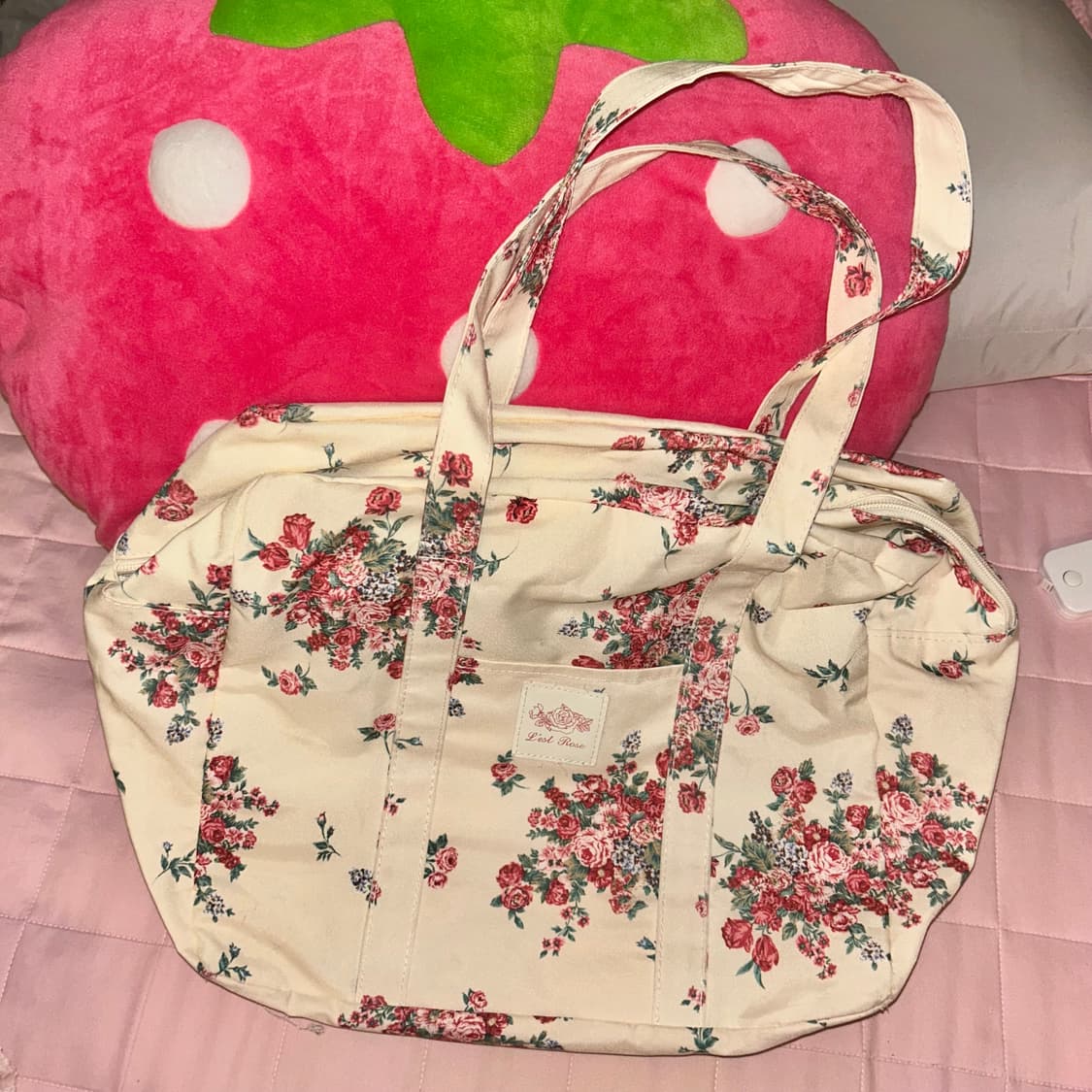 레스트로즈 크림플라워 숄더백 보부상백 아오이유우모리 상품이미지1