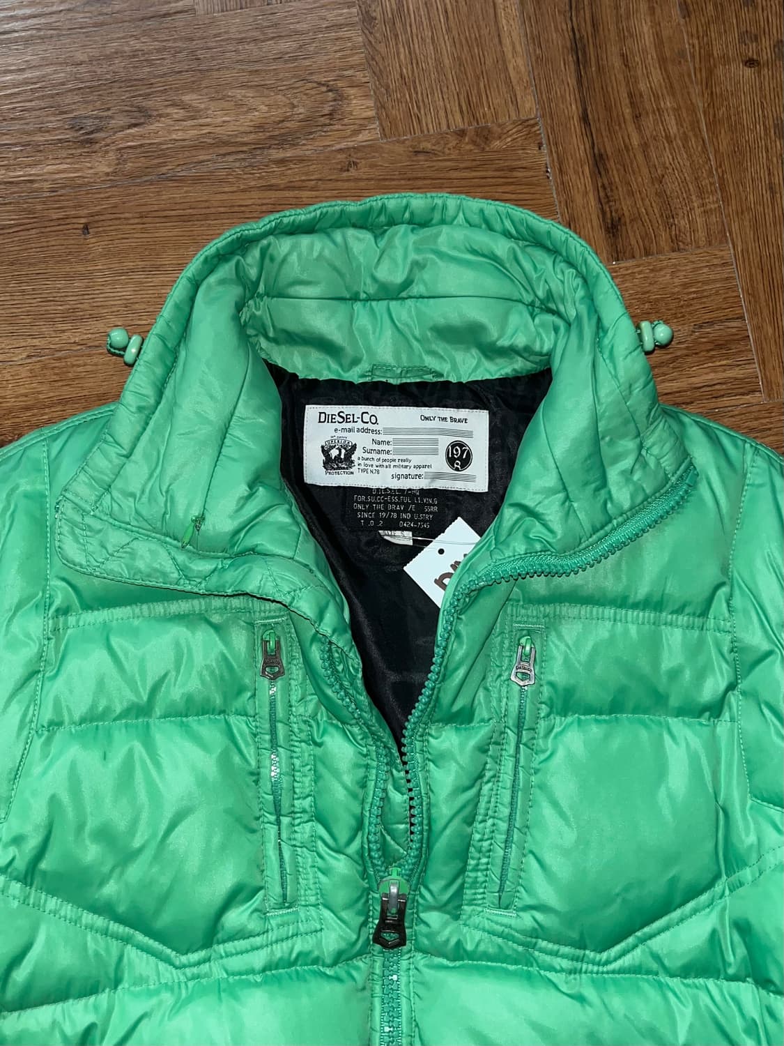 Diesel 디젤 민트 경량패딩 상품이미지3
