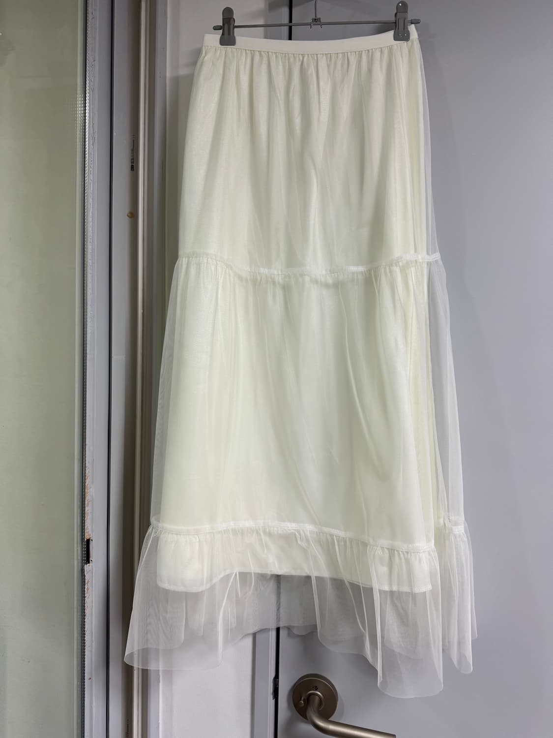 제니오 쉬폰 스커트fairy chiffon long skirt_ivory 상품이미지2