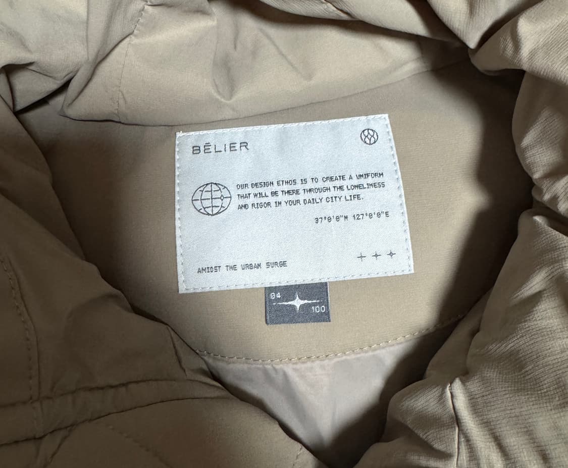 [04] 벨리에 마낭 구스다운 카키 상품이미지4