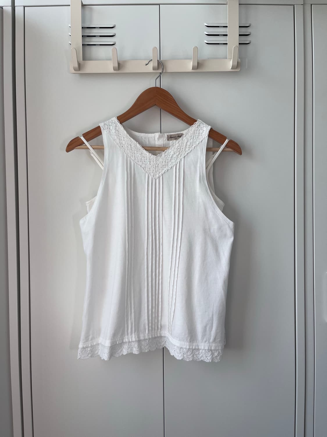 Samansa mos2 사만사모스 레이스 핀턱 주름 슬리브리스 상품이미지3