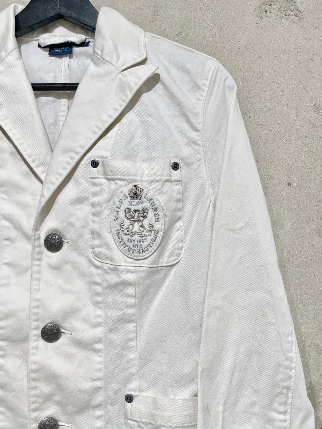 랄프 로렌 화이트 크라운 패치 코튼 자켓 상품이미지3