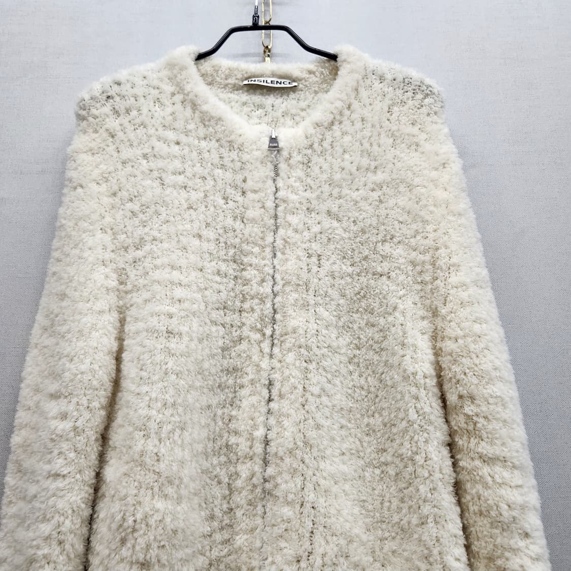 인사일런스 소프트 부클 투웨이 집업 가디건 S(M) 상품이미지2