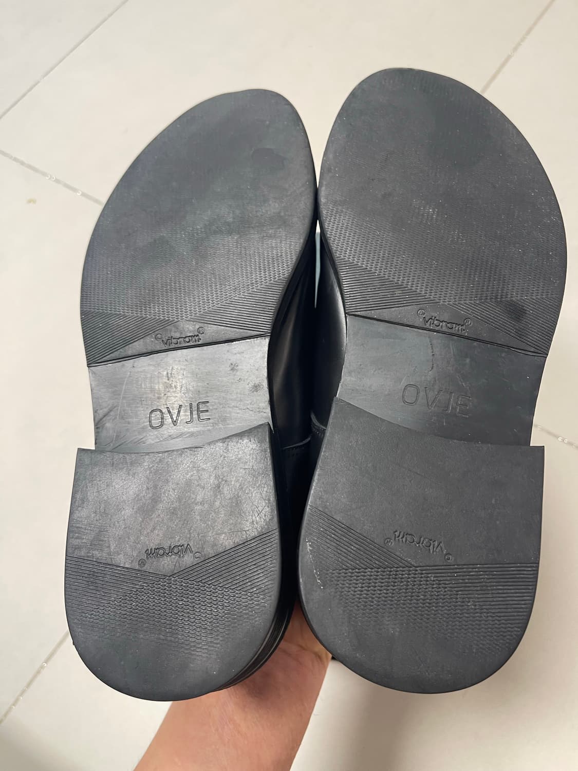 수제화 브랜드 오뷔제(OVJE) 더비 비브람창 블랙 280 상품이미지9