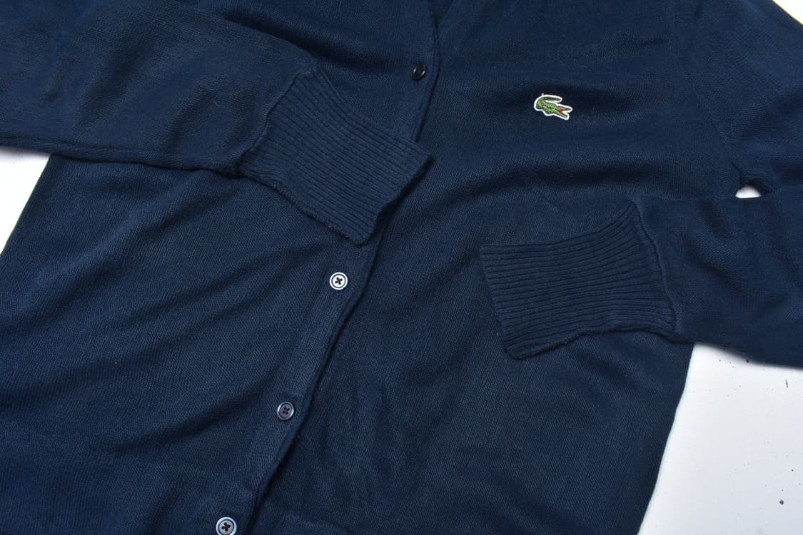 70S 라코스테 아이조드 니트 가디건 USA L N0831 상품이미지3